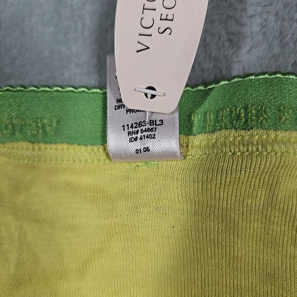 Vintage Victoria's Secret Cotton Signature Band Hi-Leg Brief Panties S Pucker Up - Picture 5 of 7
